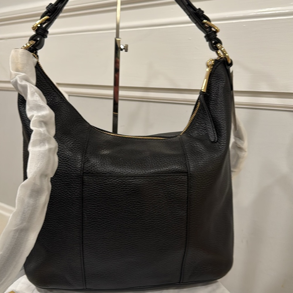 Michael Kors Bag Large Black Pebbled Leather Satchel Bag - Picture 8 of 17